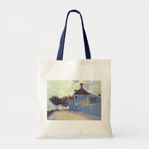 Blue House at Zaandam by Claude Monet Tote Bag