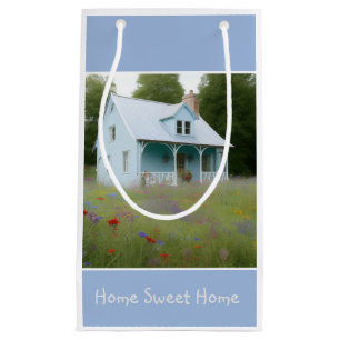 Blue House Housewarming Small Gift Bag