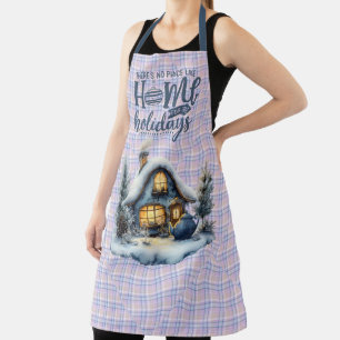 Blue House No Place Like Home  Apron