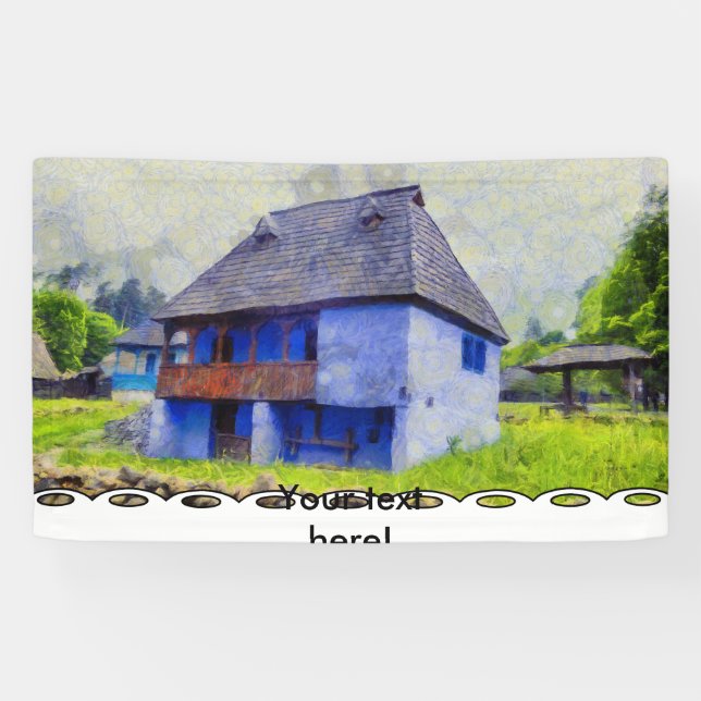 Blue house painting banner (Horizontal)