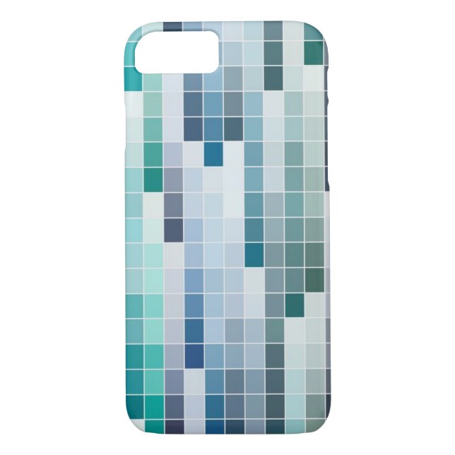 Blue Hue Paint Swatch iPhone Case (Back)