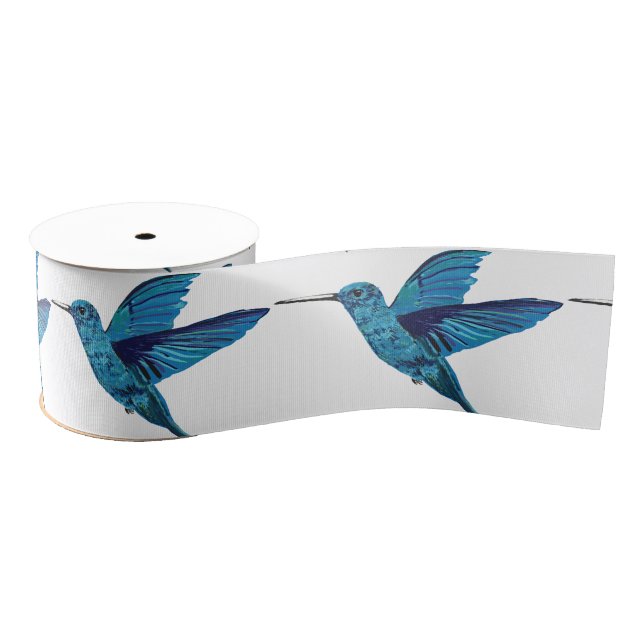 Blue Hummingbird Grosgrain Ribbon (Spool)
