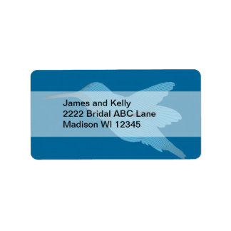 Blue Hummingbird Label