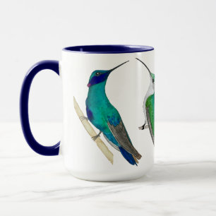 Blue Hummingbirds Mug