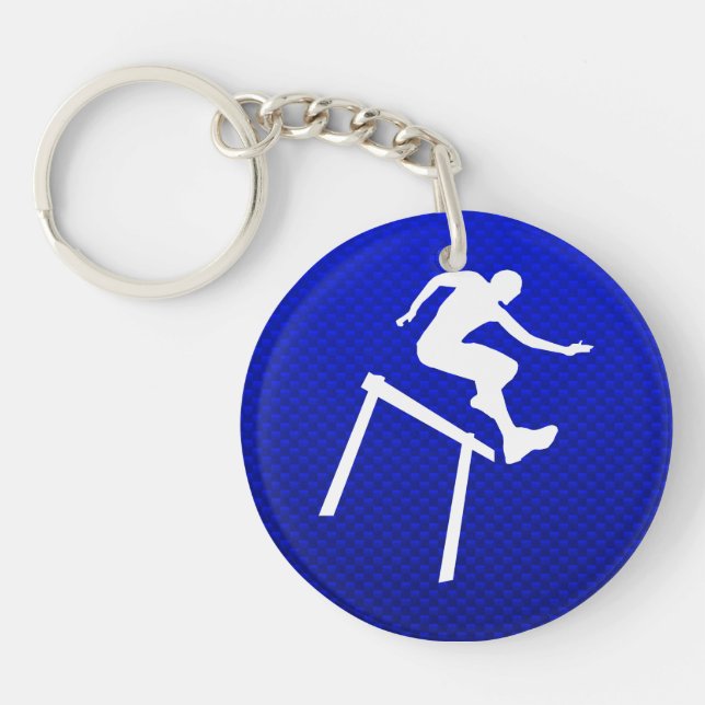 Blue Hurdler Key Ring (Front)