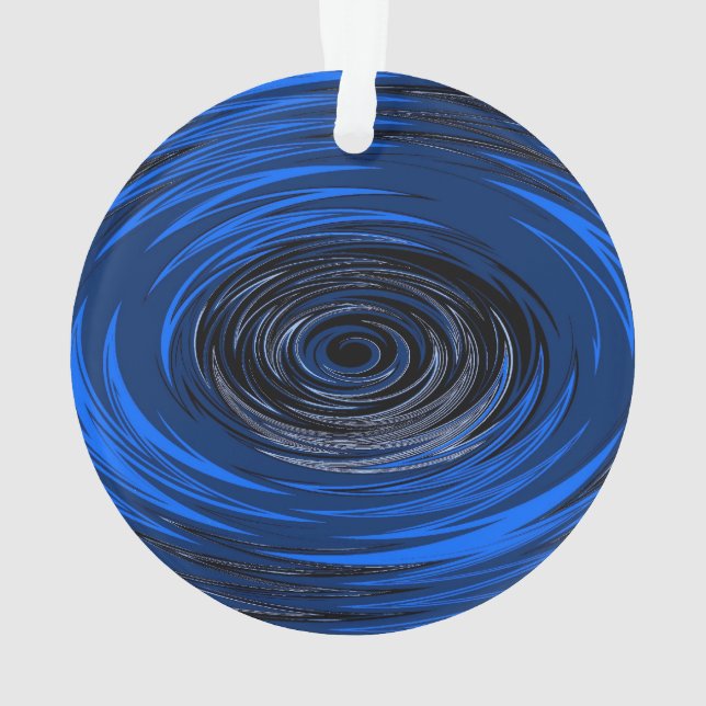 Blue Hurricane Ornament (Back)