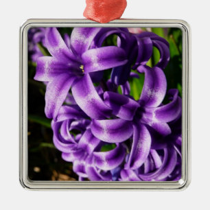 Blue Hyacinth II Spring Floral Metal Tree Decoration