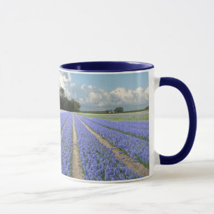 Blue Hyacinths in a Field Holland Mug