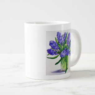 Blue Hyacinths Large Coffee Mug