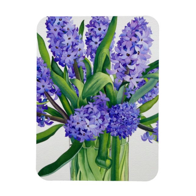 Blue Hyacinths Magnet (Vertical)