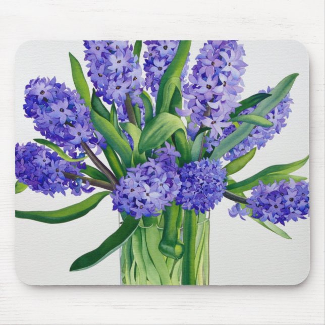 Blue Hyacinths Mouse Mat (Front)