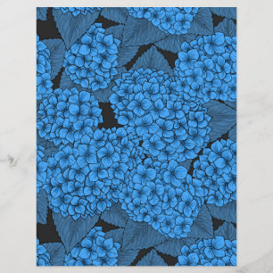 Blue hydrangea
