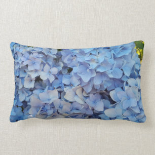 Blue hydrangea 2 lumbar cushion