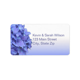 Blue Hydrangea Address Labels