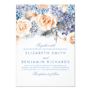 hydrangea wedding invitations zazzle co uk