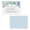 Blue Hydrangea Baby Shower Book Request Insert
