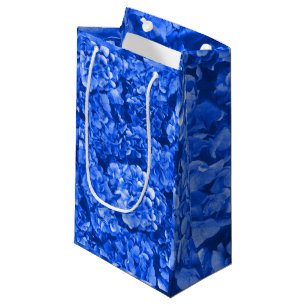 Blue hydrangea bag
