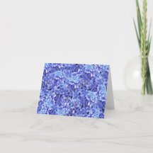 Blue Hydrangea Blank Note Card