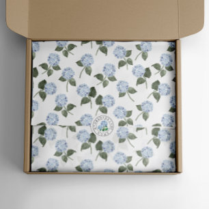 Blue Hydrangea Bloom Floral Tissue Paper