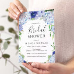 Blue Hydrangea Bridal Shower Invitation Card<br><div class="desc">This beautiful bridal shower invitation is perfect for any bride-to-be!

Visit our website for more designs and inspiration: www.creativeuniondesign.com</div>