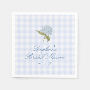 Blue Hydrangea Bridal Shower Napkin