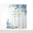 Blue Hydrangea Bridal Shower Photo Backdrop