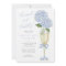 Blue Hydrangea Brunch and Bubbly Gold Champagne