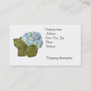 Blue Hydrangea Business Card
