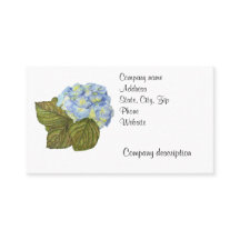 Blue Hydrangea Business Card