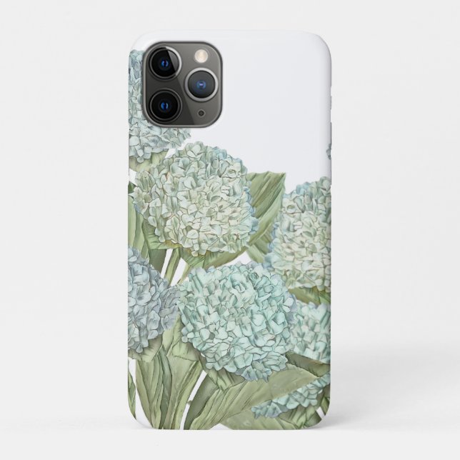 Blue Hydrangea Case-Mate iPhone Case (Back)