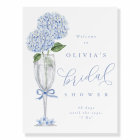 Blue Hydrangea & Champagne Silver Shower Welcome