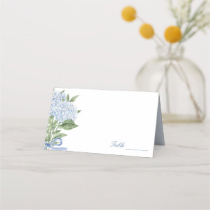 Blue Hydrangea Classic Wedding  Place Card