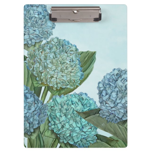 Blue Hydrangea Clipboard (Front)