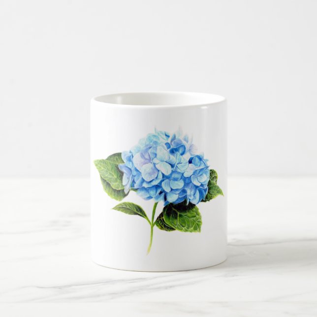 Blue Hydrangea Coffee Mug (Center)