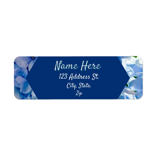 Blue Hydrangea Custom Name (Front)
