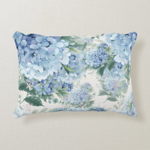 Blue Hydrangea Decorative Cushion