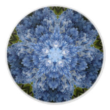 Blue Hydrangea Drawer Knob