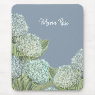 Blue Hydrangea/ Dusty Blue Mouse Mat