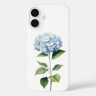 Blue Hydrangea Elegance iPhone 16 Case