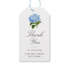 Blue Hydrangea Elegant Baby Shower Thank You