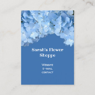 Blue Hydrangea Feminine Business Cards