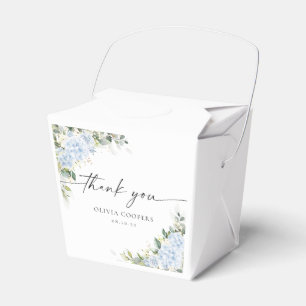Blue Hydrangea Floral Baby Shower Favour Box