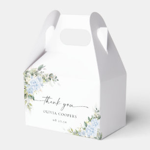Blue Hydrangea Floral Baby Shower Favour Box