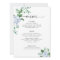 Blue Hydrangea Floral Baby Shower Menu