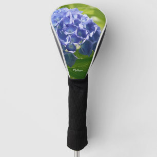 Blue Hydrangea Floral Personalised Golf Head Cover