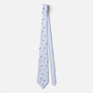 Blue Hydrangea Floral Tie