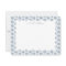 Blue Hydrangea Floral Wavy Border Note Card