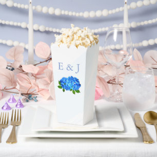 Blue Hydrangea Floral Wedding Favour Box