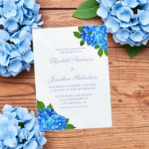 Blue Hydrangea Floral Wedding