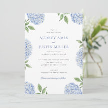 Blue Hydrangea Flower Classic Wedding